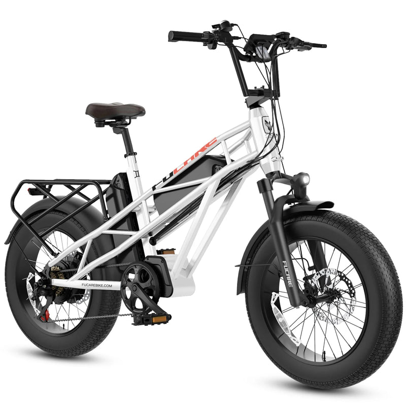 HKM-080467 1200W Electric Road Bike with Dual Battery, 20 Inch Fat Tires, Hydraulic Brakes, 120 Miles Range