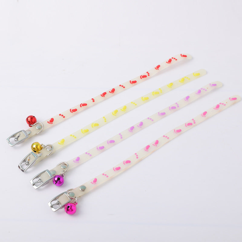 HKM-0804925 Glow-in-the-Dark Adjustable Pet Collar for Cats - Various Styles Available