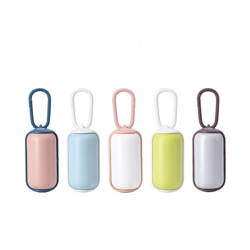 HKM-0805181 Portable Pet Waste Bag Dispenser - Mini ABS Garbage Holder for Dogs and Cats