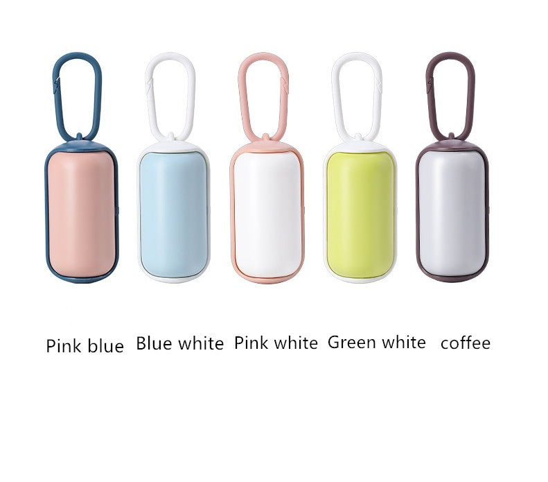 HKM-0805181 Portable Pet Waste Bag Dispenser - Mini ABS Garbage Holder for Dogs and Cats