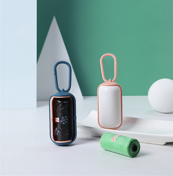 HKM-0805181 Portable Pet Waste Bag Dispenser - Mini ABS Garbage Holder for Dogs and Cats