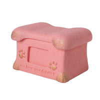 HKM-0806589 Handmade Pet Cremation Cinerary Casket in Polant Cement with Ash Urn