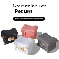 HKM-0806589 Handmade Pet Cremation Cinerary Casket in Polant Cement with Ash Urn