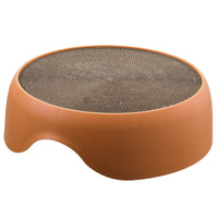 HKM-0806973 Dual-Function Cat Nest and Scratching Bowl with Thick Plush Mat for Year-Round Use
