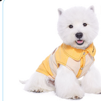 HKM-0807485 Casual Yellow Pet Clothing for Small Dogs - Bichon, Yorkshire, Schnauzer Sizes XXS to XXL