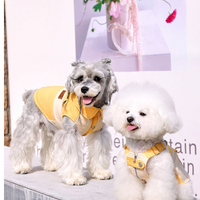 HKM-0807485 Casual Yellow Pet Clothing for Small Dogs - Bichon, Yorkshire, Schnauzer Sizes XXS to XXL