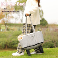 HKM-0807741 Universal Outdoor Travel Dog and Cat Kennel in Gray