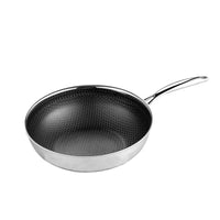 HKM-080851 13-Piece Stainless Steel Hybrid Cookware Set with Lids, 3-Ply Non-Stick Honeycomb Design