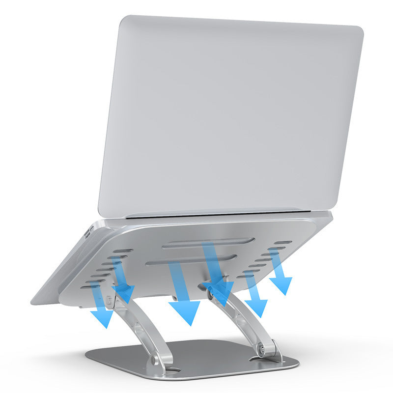 HKM-080851 All Aluminum Alloy Laptop Lifting Stand - Universal Design for Maximum Comfort and Ergonomic Support