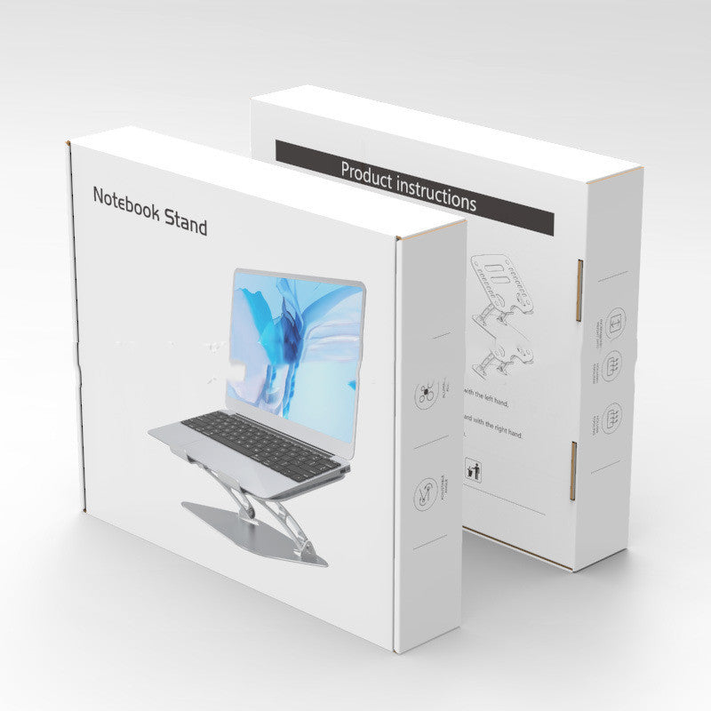 HKM-080851 All Aluminum Alloy Laptop Lifting Stand - Universal Design for Maximum Comfort and Ergonomic Support