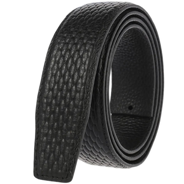 HKM-080851 Reversible Cowhide Leather Business Belt for Men