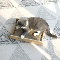 HKM-0808893 Vertical Cat Scratcher with Suction Cup, Durable Corrugated Paper Sofa Protector