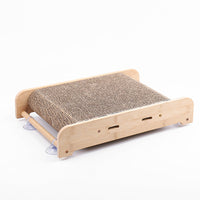 HKM-0808893 Vertical Cat Scratcher with Suction Cup, Durable Corrugated Paper Sofa Protector