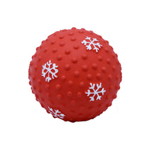 HKM-0810173 Festive Interactive Dog Toy Balls for Chewing, Tooth Cleaning, and Playtime Fun