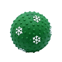 HKM-0810173 Festive Interactive Dog Toy Balls for Chewing, Tooth Cleaning, and Playtime Fun