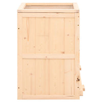 HKM-0810301 Two-Story Hamster Cage 81x40x60 cm with Solid Fir Wood, Exercise Wheel, and Easy Access Wire Mesh