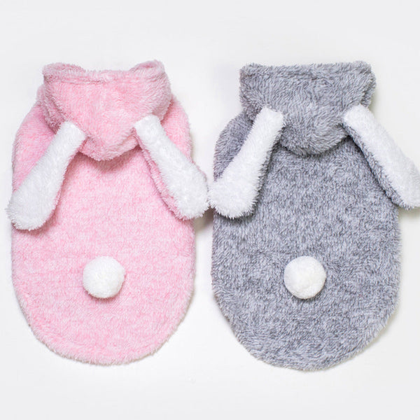 HKM-0811069 Casual Solid Color Double-Sided Velvet Dog Clothing for All Sizes