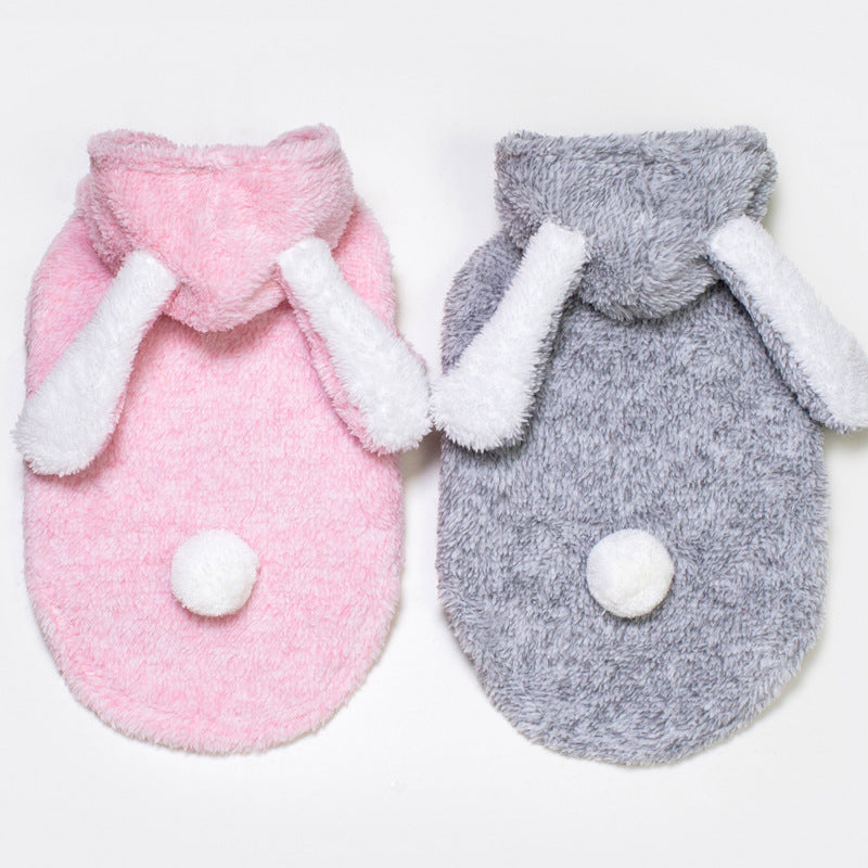 HKM-0811069 Casual Solid Color Double-Sided Velvet Dog Clothing for All Sizes
