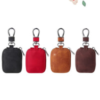 HKM-081171 Universal Clamshell Protective Case for Bluetooth Headsets - Faux Leather Headphone Cover
