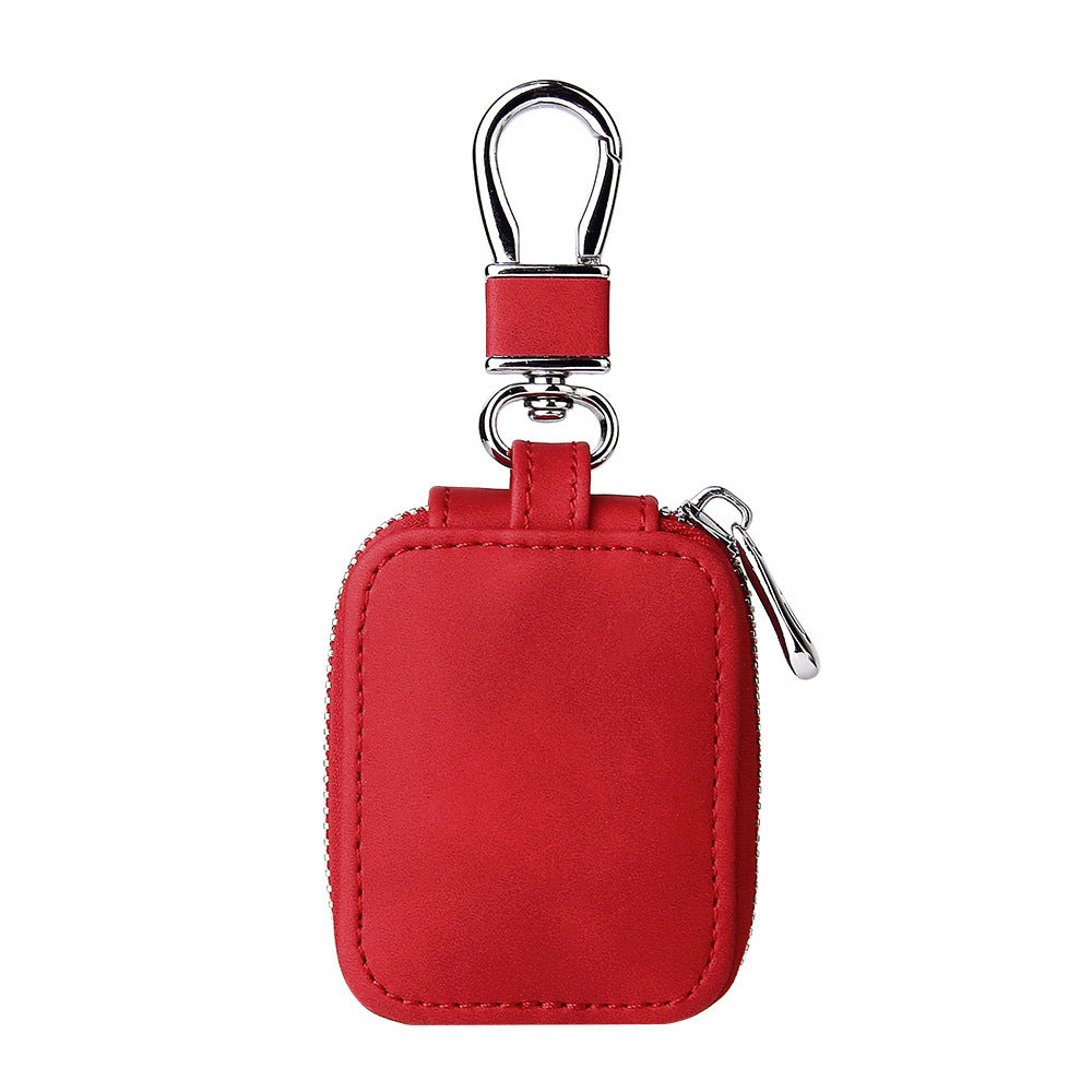 HKM-081171 Universal Clamshell Protective Case for Bluetooth Headsets - Faux Leather Headphone Cover