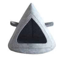 HKM-0812733 Ventilated Felt Pet Nest for Cats and Dogs - Medium Gray, Brown, Light Gray, 40cm x 40cm x 43cm