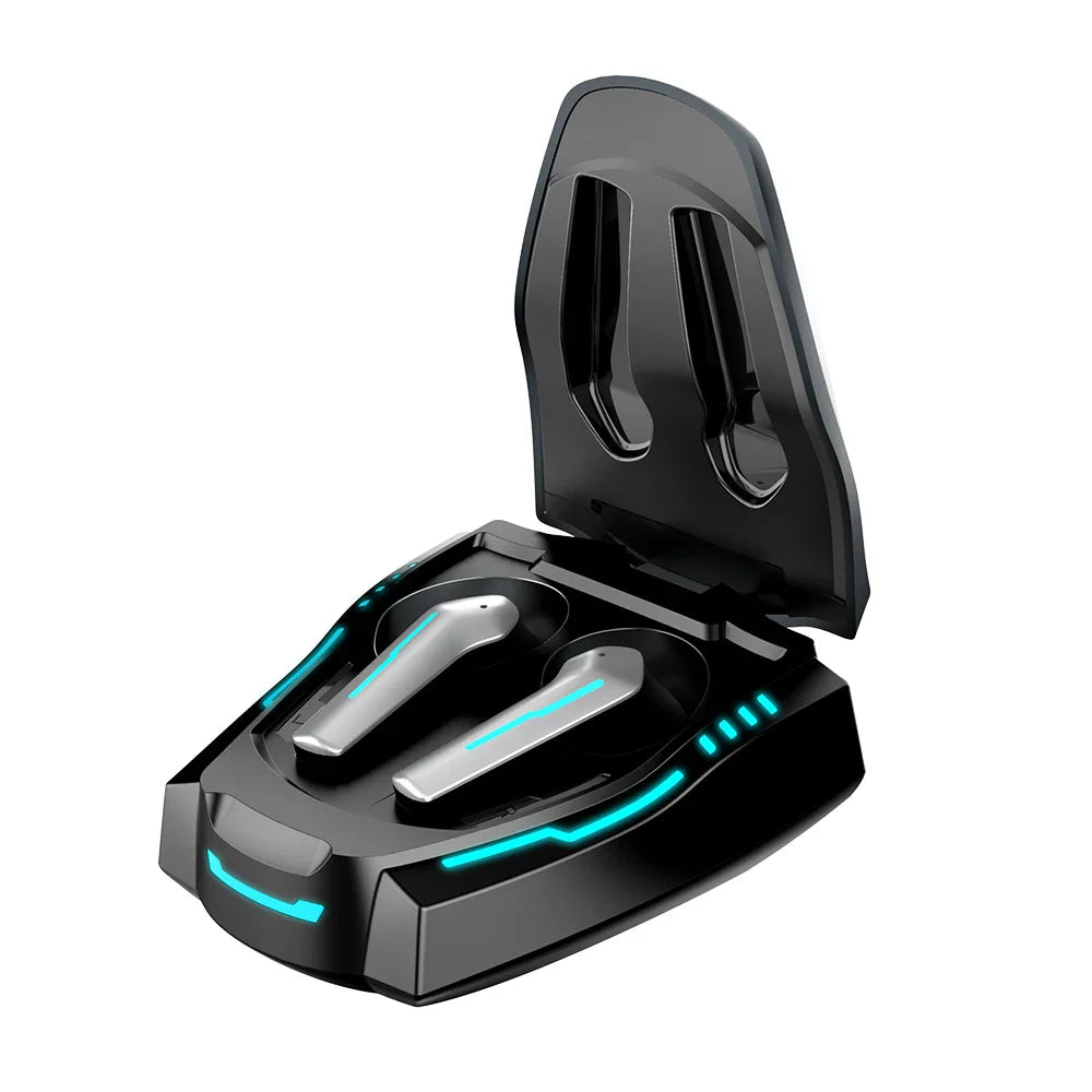 HKM-081299 Wireless Gaming Headset with Noise Cancelling Earbuds - TWS In-Ear Earphones for Handsfree Gaming