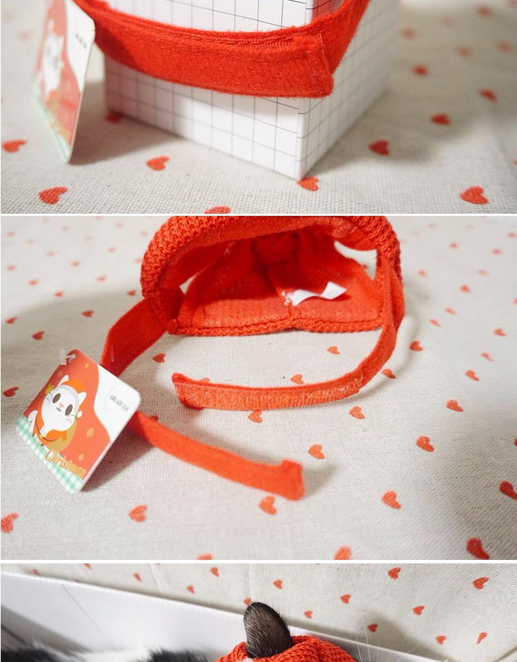 HKM-0813501 Red Wool Festive Adjustable Hat for Christmas and New Year Celebrations
