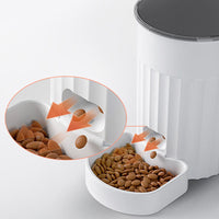 HKM-0814653 Automatic Cat Feeder with WiFi Connectivity - White, PP Material