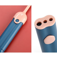 HKM-0815293 Feather Cat Teasing Stick with Laser – Cat Play Rod in Indigo, Blue, and Pink Purple