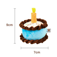 HKM-0816061 Durable Plush Catnip Birthday Cake Toy for Cats and Dogs