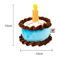 HKM-0816061 Durable Plush Catnip Birthday Cake Toy for Cats and Dogs