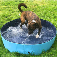 HKM-0816317 Foldable Collapsible Dog and Cat Bath Pool - Portable Indoor/Outdoor Swimming Tub for Pets