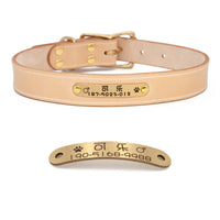 HKM-0816445 Custom Handcrafted Leather Dog Tag Holder with Brass Accents