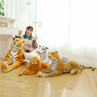 HKM-081747 Simulated Tiger Plush Toy for Children - Cute and Delicate Home Décor Companion