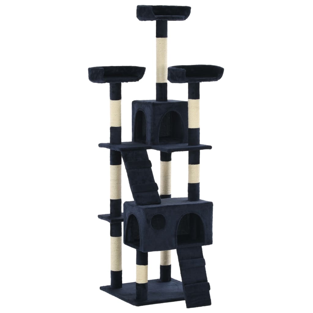 HKM-0817725 Luxury Cat Tree with Sisal Scratching Posts, Cozy Hideaways, 170 cm Height
