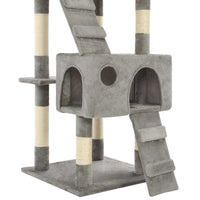 HKM-0817725 Luxury Cat Tree with Sisal Scratching Posts, Cozy Hideaways, 170 cm Height