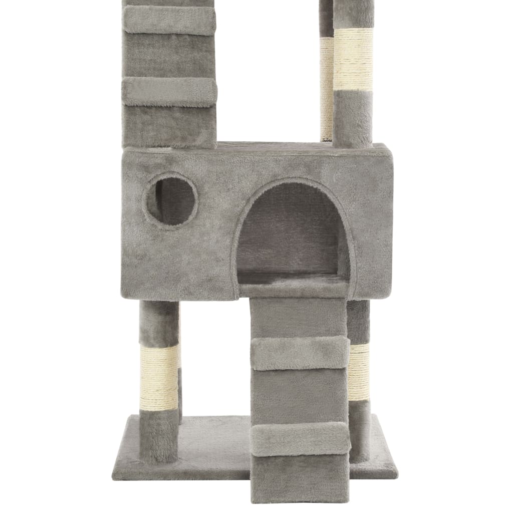HKM-0817725 Luxury Cat Tree with Sisal Scratching Posts, Cozy Hideaways, 170 cm Height