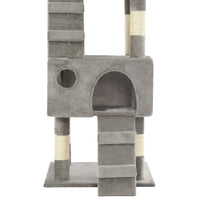 HKM-0817725 Luxury Cat Tree with Sisal Scratching Posts, Cozy Hideaways, 170 cm Height