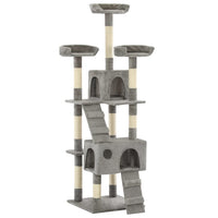 HKM-0817725 Luxury Cat Tree with Sisal Scratching Posts, Cozy Hideaways, 170 cm Height