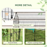HKM-0818109 73-Inch Small Animal Playpen with Roof for Rabbits, Chickens, and Chinchillas