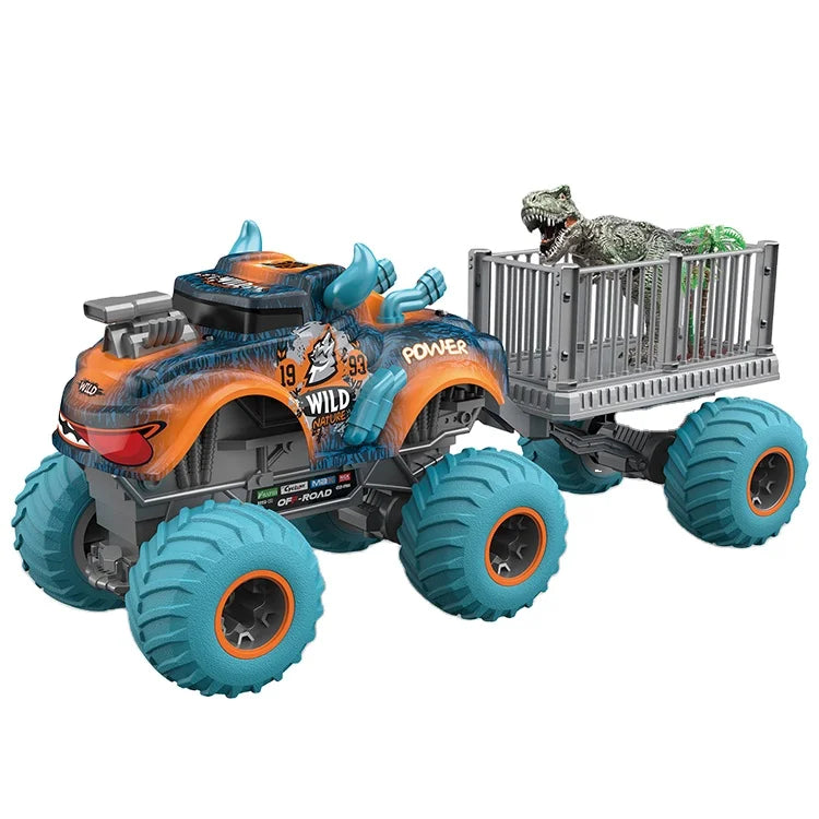 HKM-081811 6x6 Remote Control Monster Truck Stunt Car - 1/16 Scale Electric Vehicle for Ages 5+
