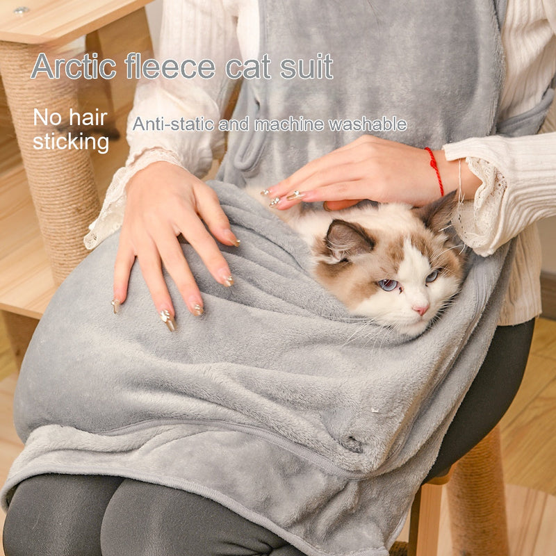 HKM-0818493 Comfy Leaky Foot Cat Jumpsuit in Multiple Colors for Cozy Cuddles