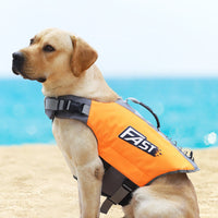 HKM-0818621 Reflective Dog Life Jacket for Swimming Training, Suitable for Medium and Large Dogs