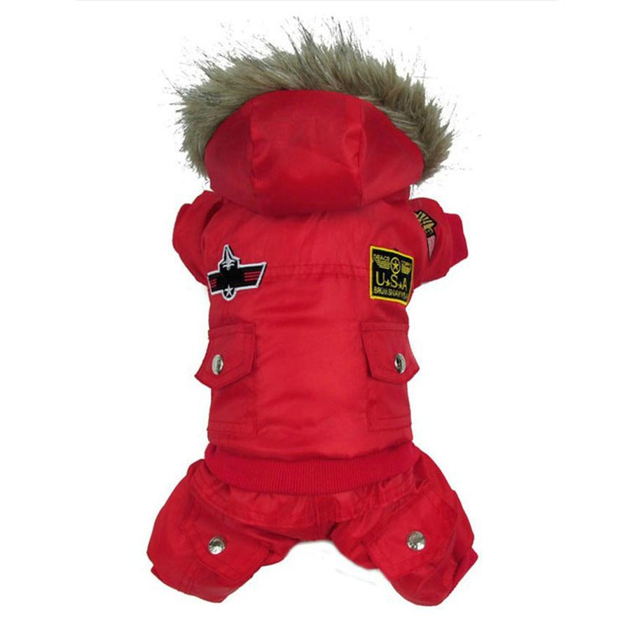 HKM-081875 Cozy Cotton Pet Clothes for Autumn and Winter - Available in Red, Blue, Coffee - Sizes XS to XL