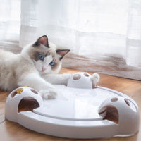 HKM-0819261 Auto-Rotating Electric Cat and Mouse Play Turntable Toy, Durable ABS Material, 0.68 Weight