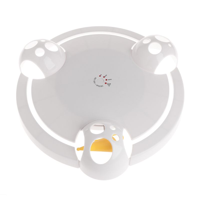 HKM-0819261 Auto-Rotating Electric Cat and Mouse Play Turntable Toy, Durable ABS Material, 0.68 Weight