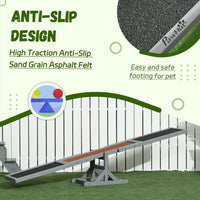 HKM-0819901 Wooden Dog Agility Seesaw for Training and Exercise, 71" Outside Play Equipment