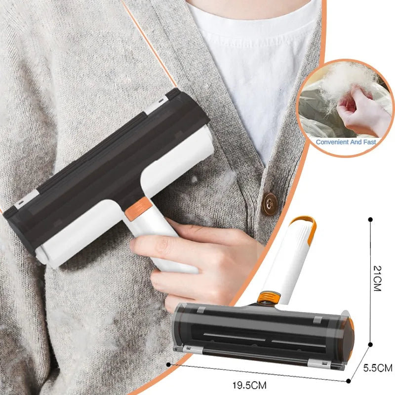 HKM-0820029 2 in 1 Portable Washable Pet Hair Removal Brush for Effortless Cleaning