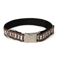 HKM-082003 Adjustable Nylon Collar with Stripes in Multiple Colors