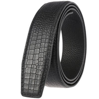 HKM-082003 Boys' Cowhide Automatic Buckle Belt - Durable First Layer Leather Accessory